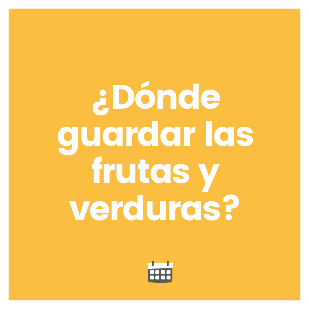 ¿Dónde guardar las frutas y verduras? - Alegriadelhogaradh