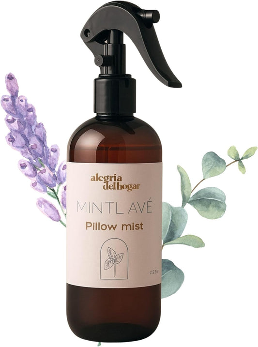 Mint Lavé Pillow Mist 250 ml – Spray Relajante con Aceites Esenciales de Menta, Eucalipto y Lavanda