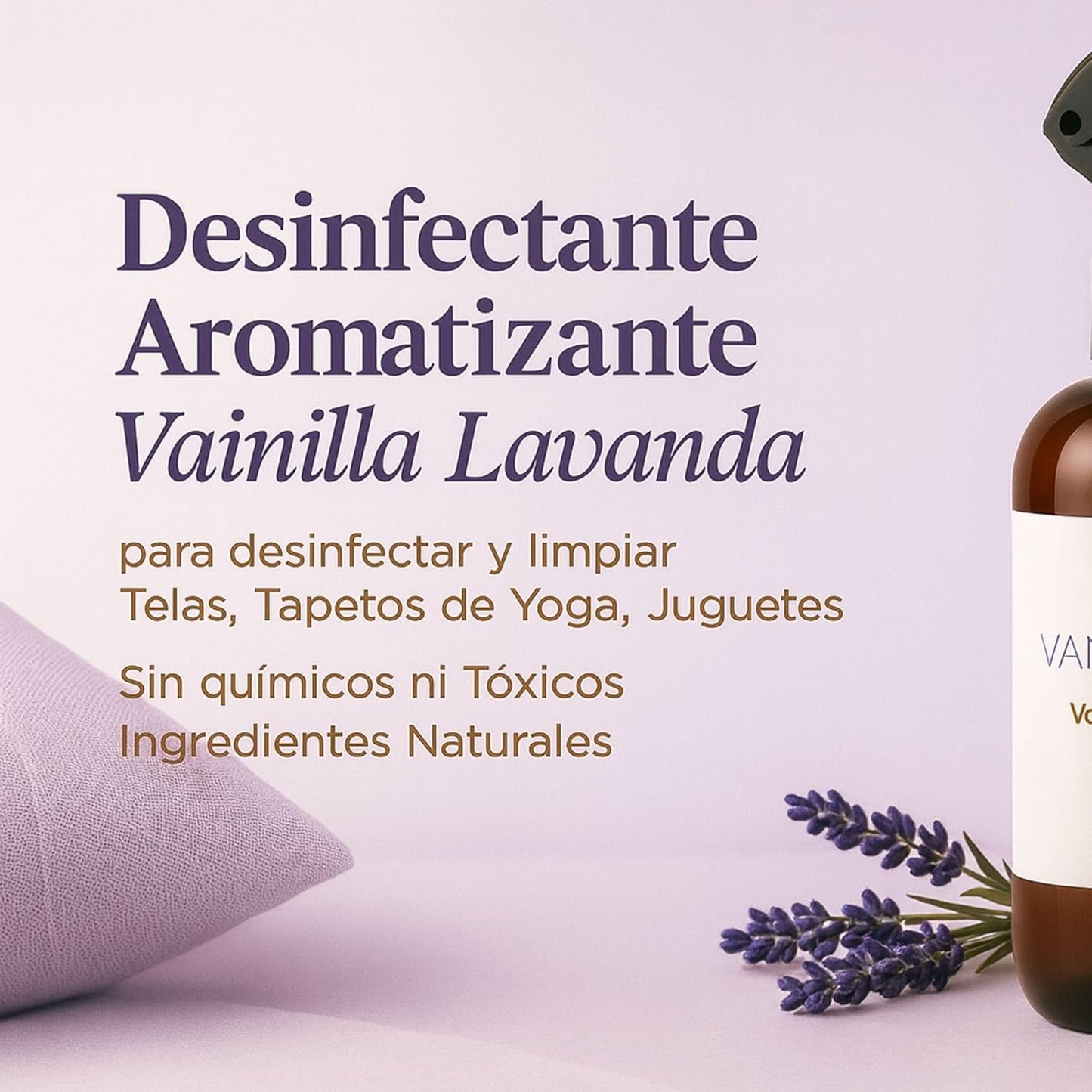 Spray Desinfectante & Aromatizante – Vainilla Lavanda