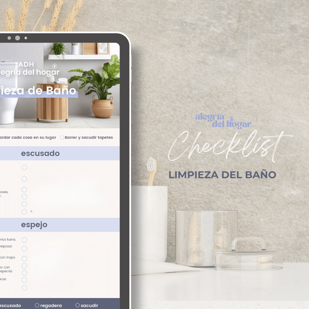 Checklist limpieza del baño - AlegriadelhogaradhChecklist limpieza del bañoAlegriadelhogaradh