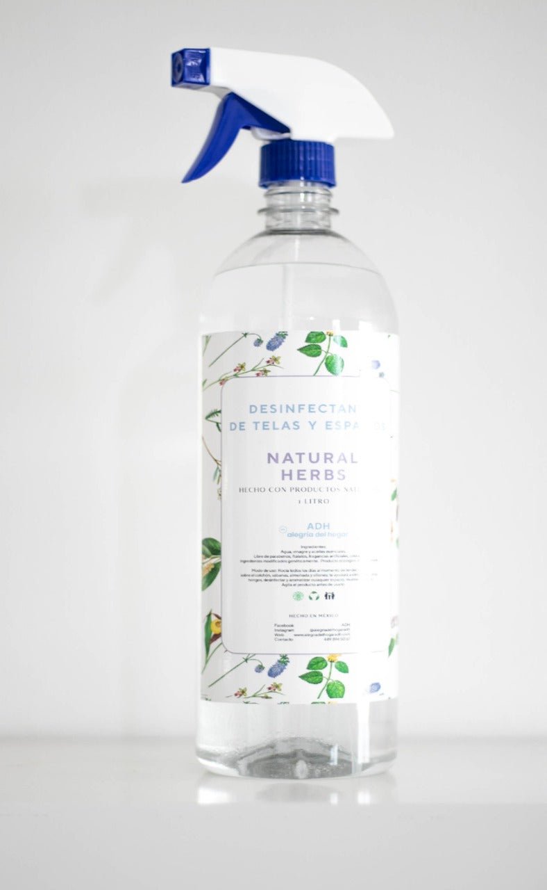 Desinfectante de telas y espacios Natural Herbs 1,000 ml - AlegriadelhogaradhDesinfectante de telas y espacios Natural Herbs 1,000 mlAlegriadelhogaradhProductos para el hogar